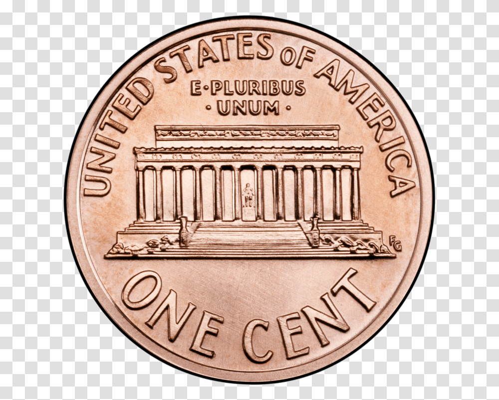 Penny Rev Unc D, Coin, Money, Nickel Transparent Png