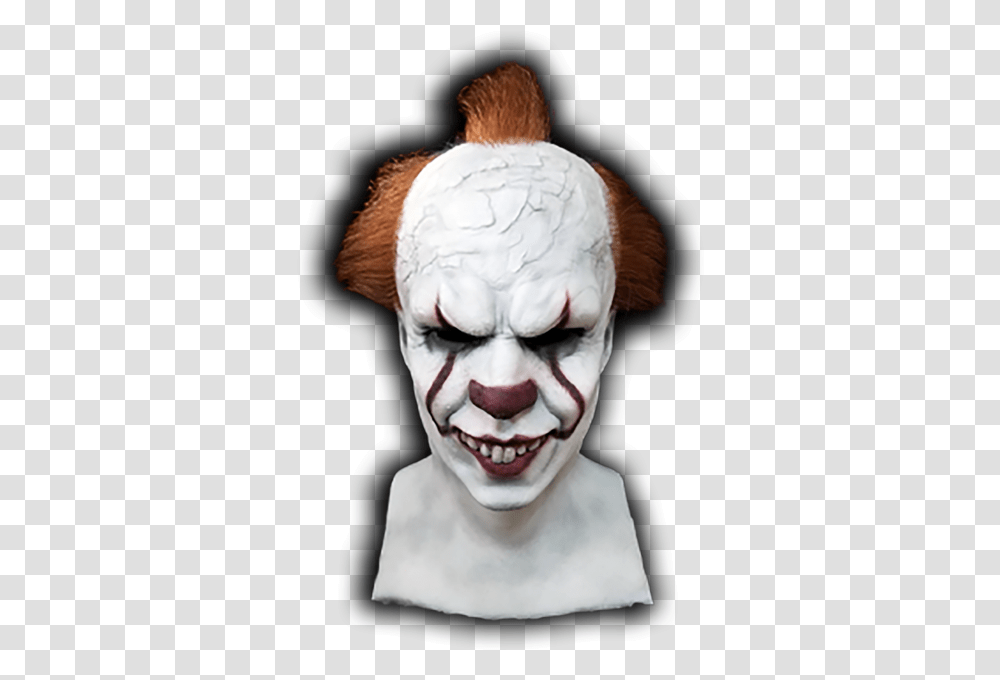 Pennywise Front New Clown, Head, Person, Human, Face Transparent Png