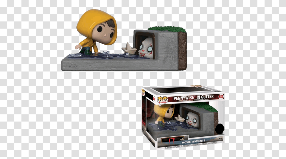 Pennywise In Gutter Funko, Box, Video Gaming Transparent Png