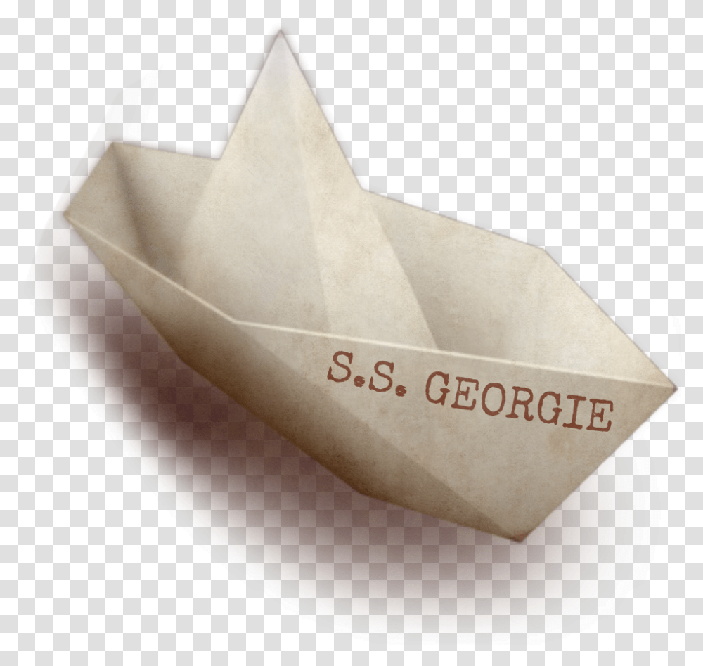 Pennywise It Pennywisetheclown Clown George Georgie Paper Boat Georgie, Origami Transparent Png