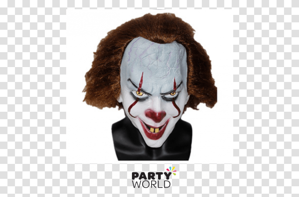 Pennywise Replica Rubber Mask Disfraces De Halloween De Joker, Performer, Person, Human, Clown Transparent Png