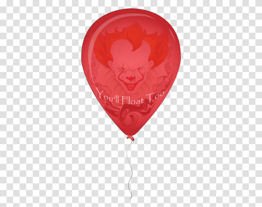 Pennywise The Clown, Balloon, Heart, Plectrum Transparent Png