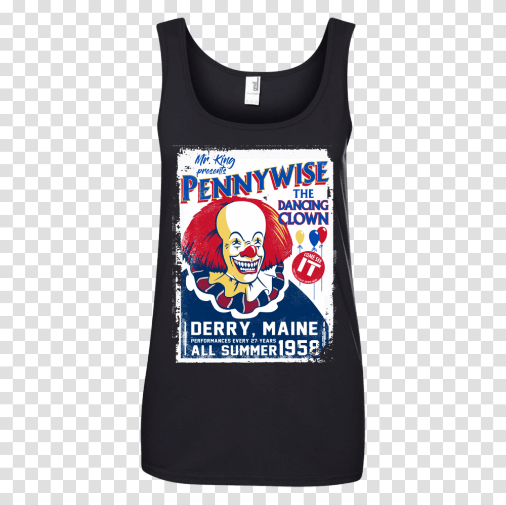 Pennywise The Dancing Clown Shirt Hoodie Tank, Apparel, Tank Top, Pac Man Transparent Png