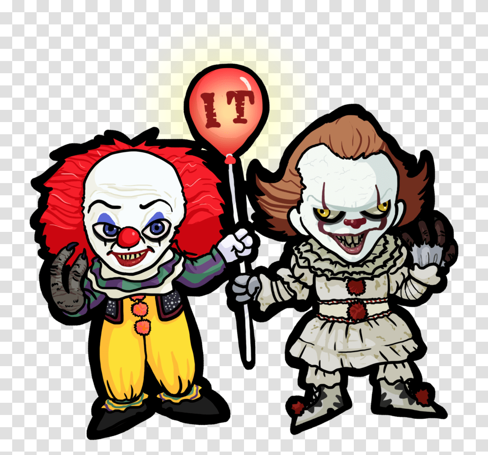 Pennywise Twins By Ghostyce Pennywise, Performer, Person, Clown, Crowd Transparent Png