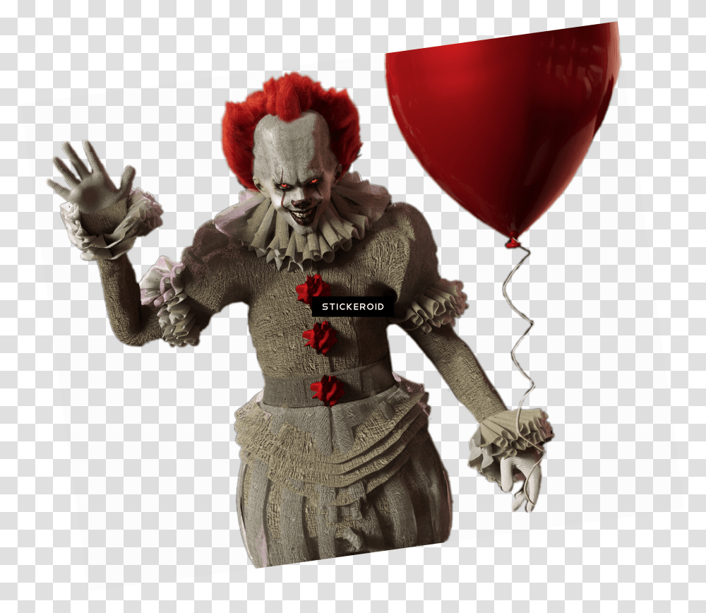 Pennywise With Red Balloon Image Pennywise Transparent Png