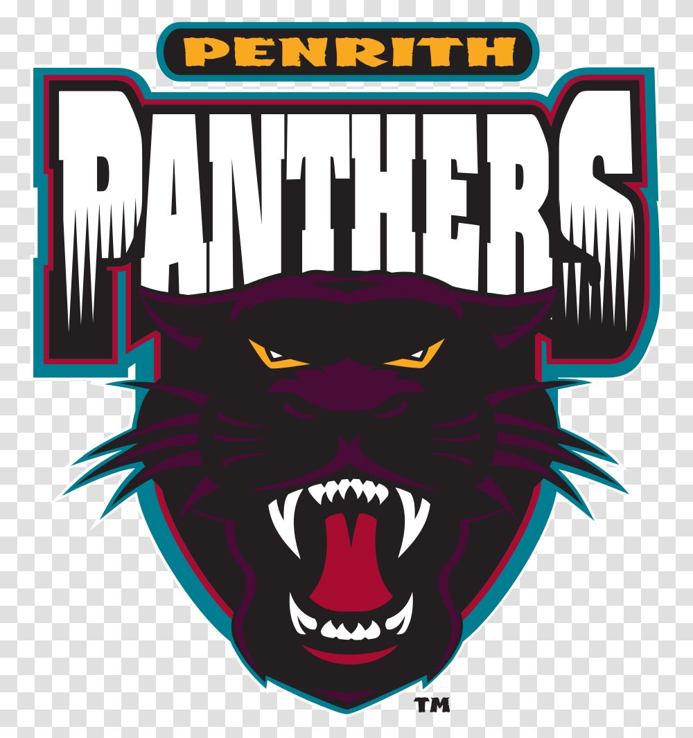 Penrith Panthers Logo, Poster, Advertisement, Flyer, Paper Transparent Png