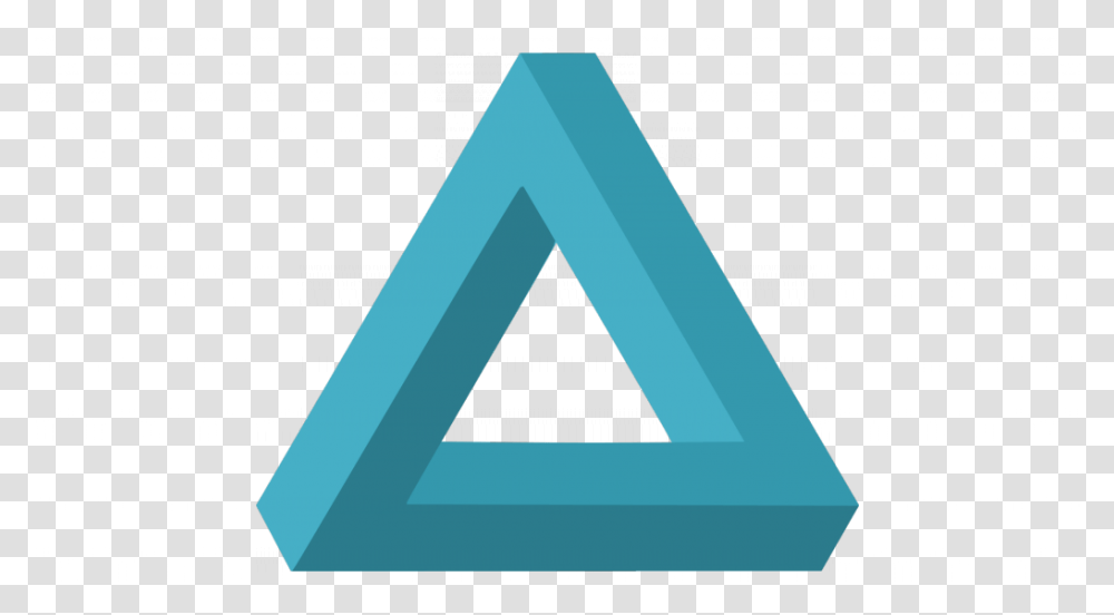 Penrose Triangle Blue Transparent Png