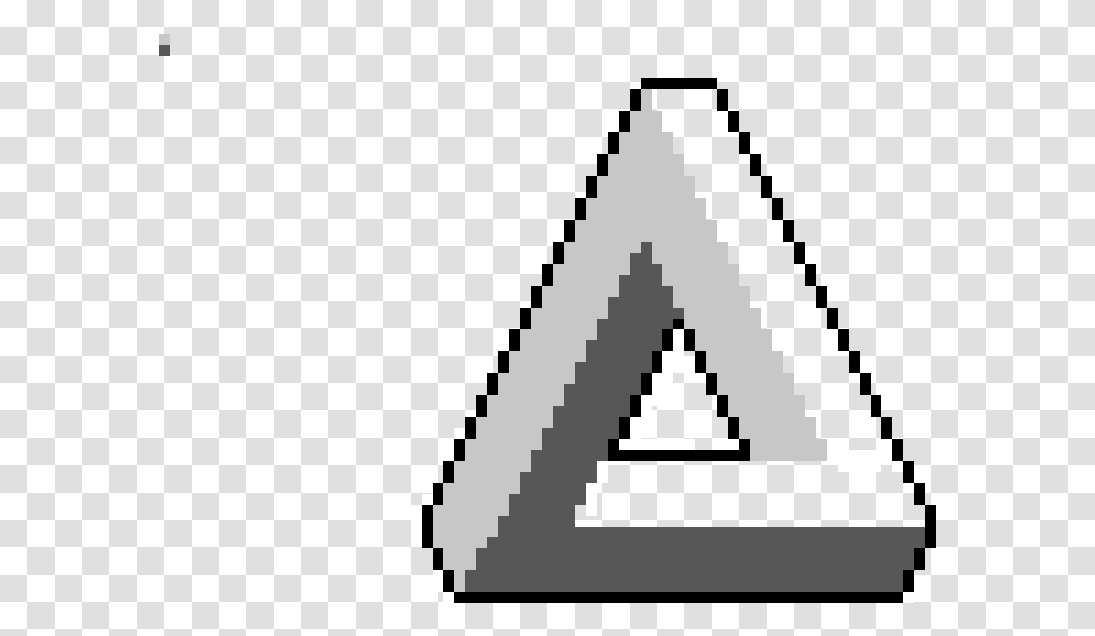 Penrose Triangle Penrose Triangle Pixel Art, Cross Transparent Png