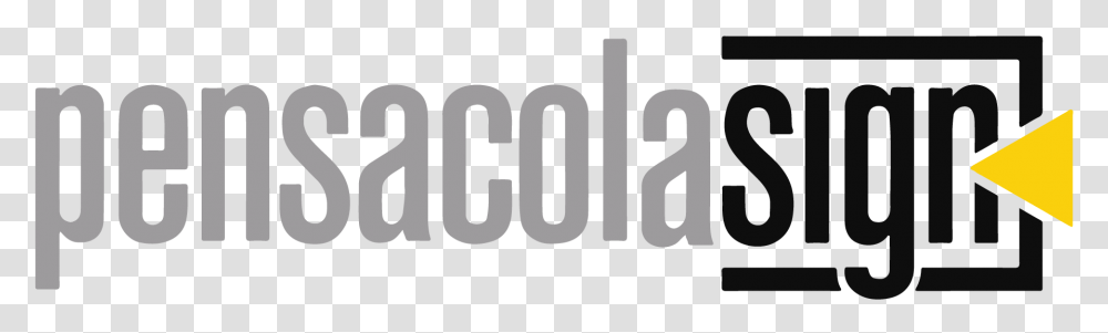 Pensacola Sign Logo Black And White, Label, Number Transparent Png