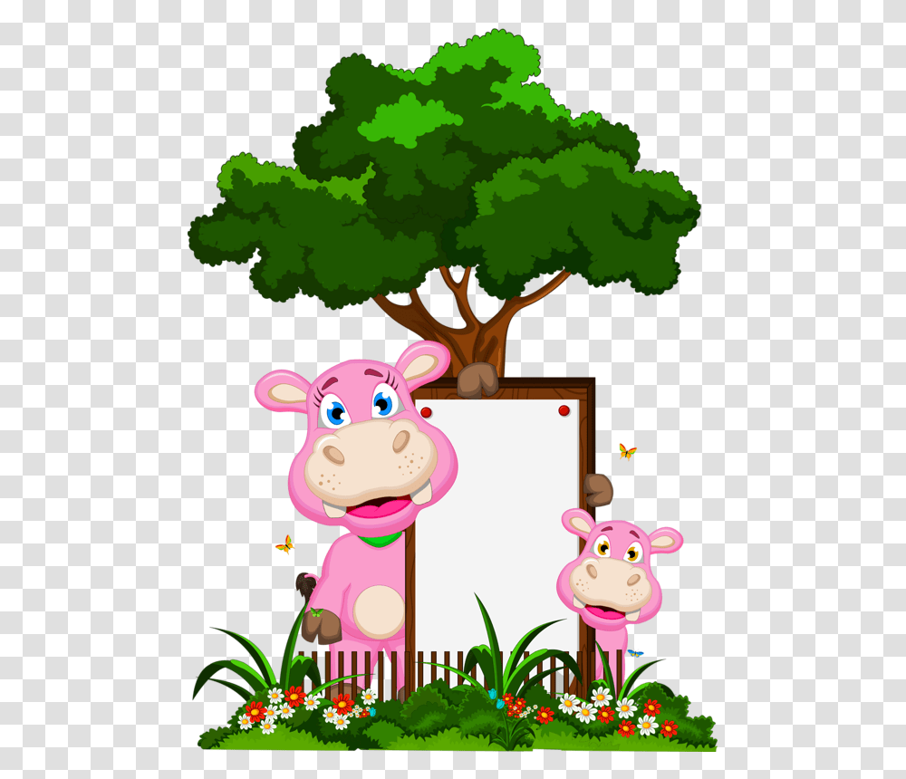 Pensando Background Tree Cartoon, Plant, Mammal, Animal, Cow Transparent Png