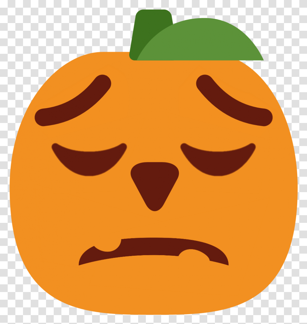 Pensivepumpkin Pensive Emoji Discord, Plant, Vegetable, Food, Halloween Transparent Png