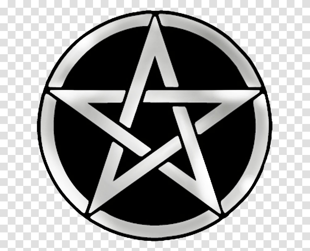 Pentacle Background Triple Moon With Pentagram, Symbol, Star Symbol Transparent Png