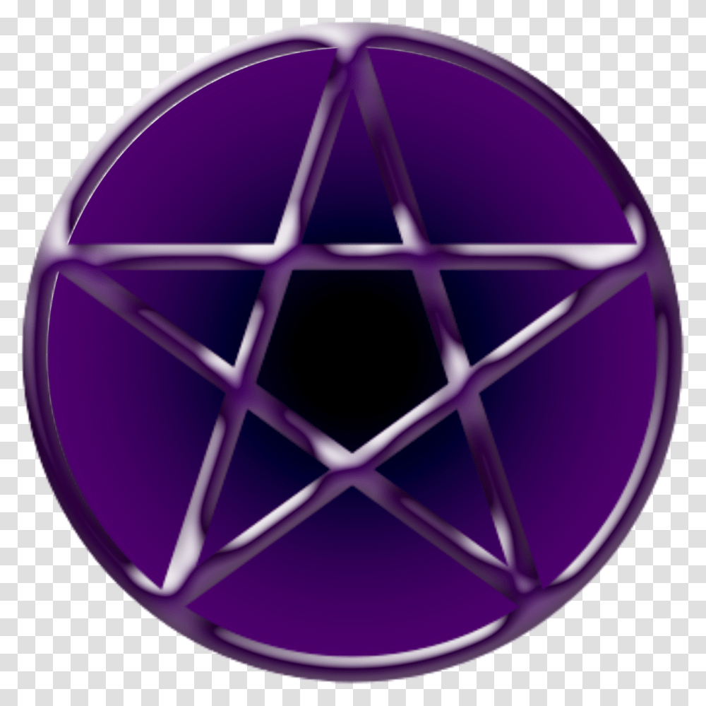 Pentacle Images Purple Pentagram, Star Symbol, Helmet, Clothing, Apparel Transparent Png