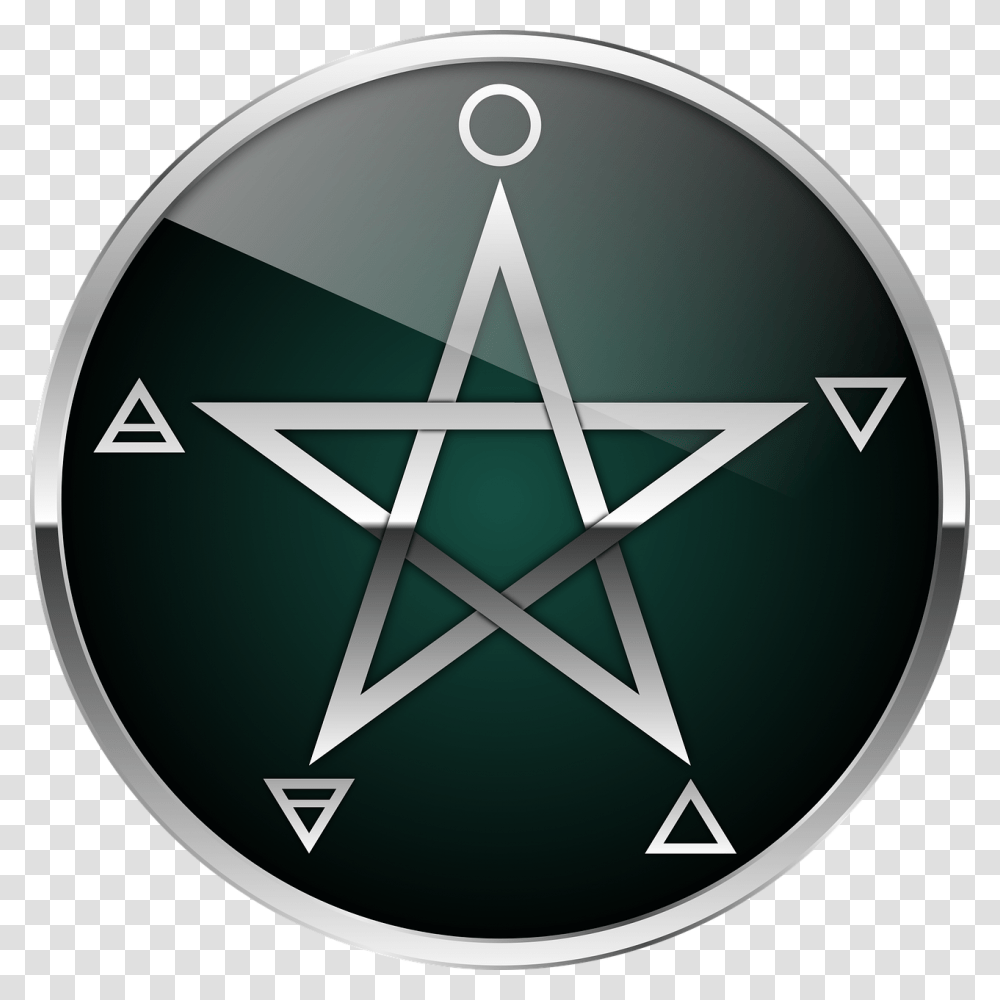Pentacle Pentagram Wicca Free Photo Trans Pentagram, Star Symbol, Lamp Transparent Png