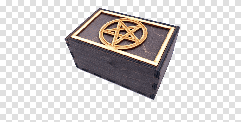 Pentacle Tarot Box Wood, Symbol, Crate Transparent Png