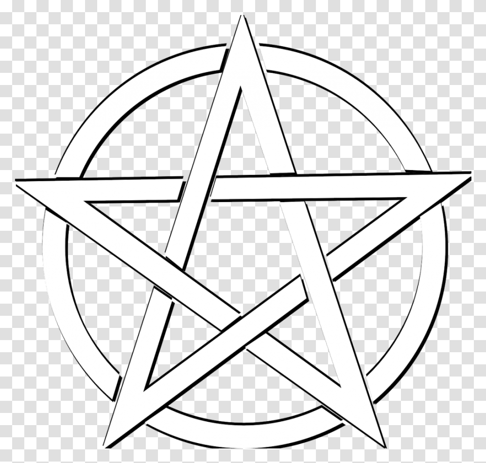 Pentacle Vector White Wicca Pentacle, Symbol, Star Symbol Transparent Png