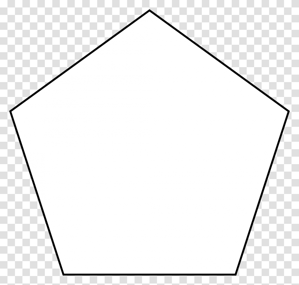 Pentagon Clipart Black And White, Triangle, Lighting, Tabletop Transparent Png
