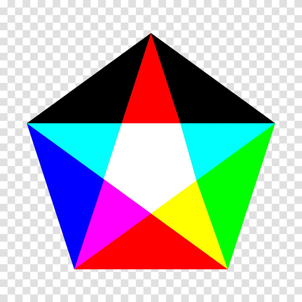 Pentagon Rgb Mix Fail Icons, Triangle, Star Symbol Transparent Png