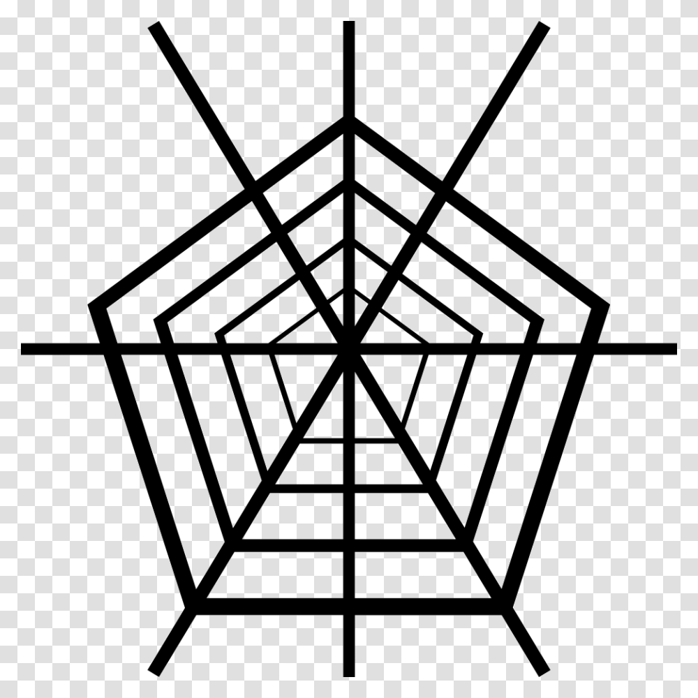 Pentagon Spider Web, Ornament, Pattern, Star Symbol Transparent Png