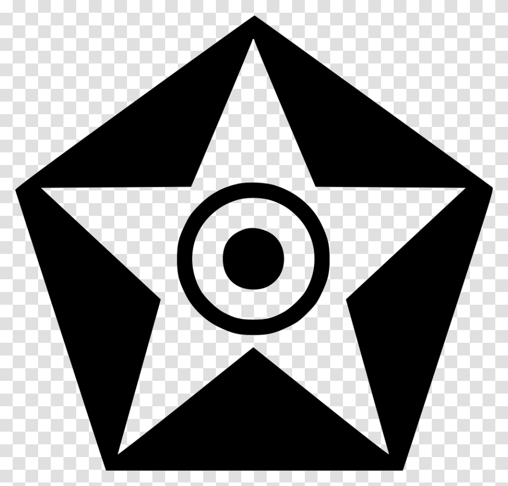 Pentagon Star Eye Hell Diablo Devil Icon Free Download, Star Symbol Transparent Png
