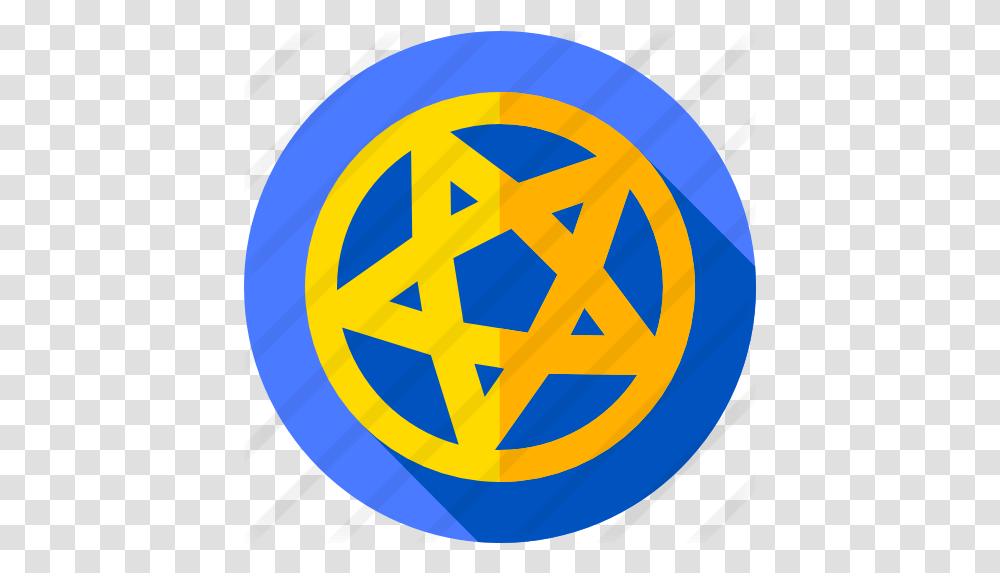 Pentagram Circle, Symbol, Logo, Trademark, Badge Transparent Png
