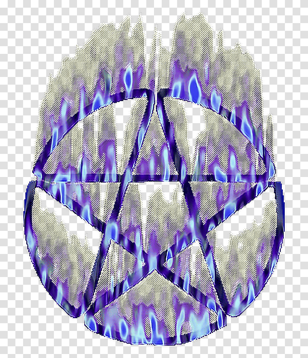 Pentagram Cute Satanism Wiccan Demon Flaming Pentagram, Lighting, Sphere, Pattern Transparent Png