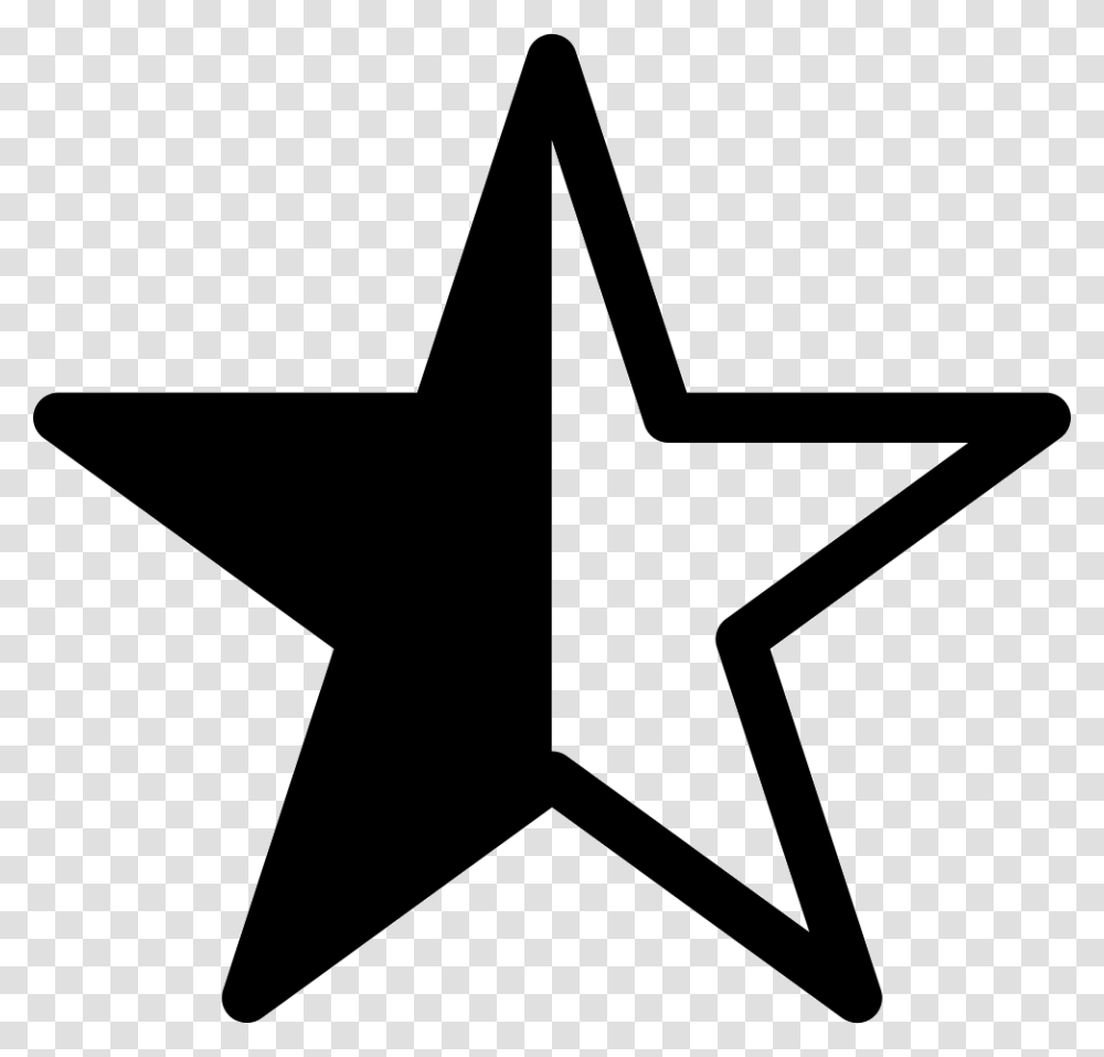 Pentagram Half Filled Black Star, Star Symbol, Axe, Tool Transparent Png