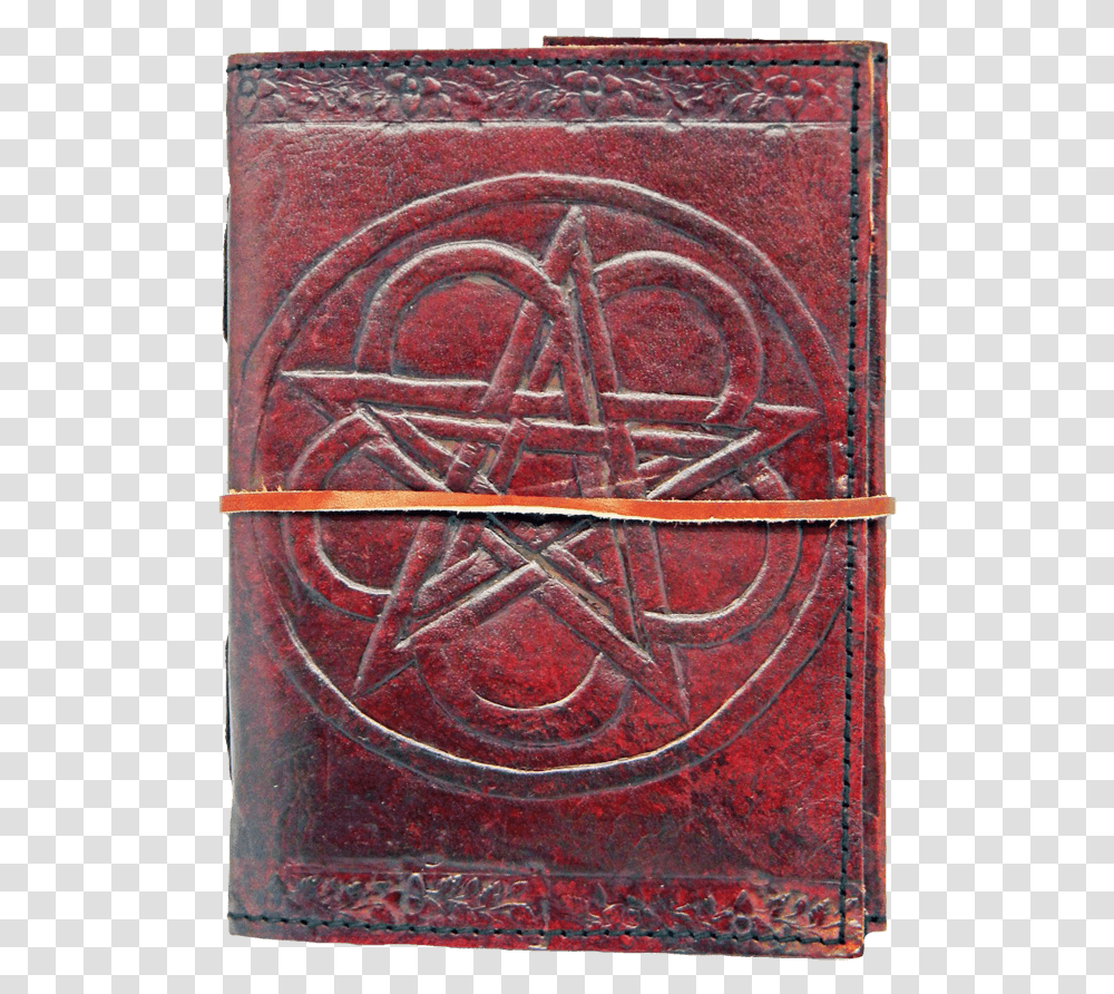 Pentagram Leather Journal Wood, Rug, Armor, Emblem Transparent Png