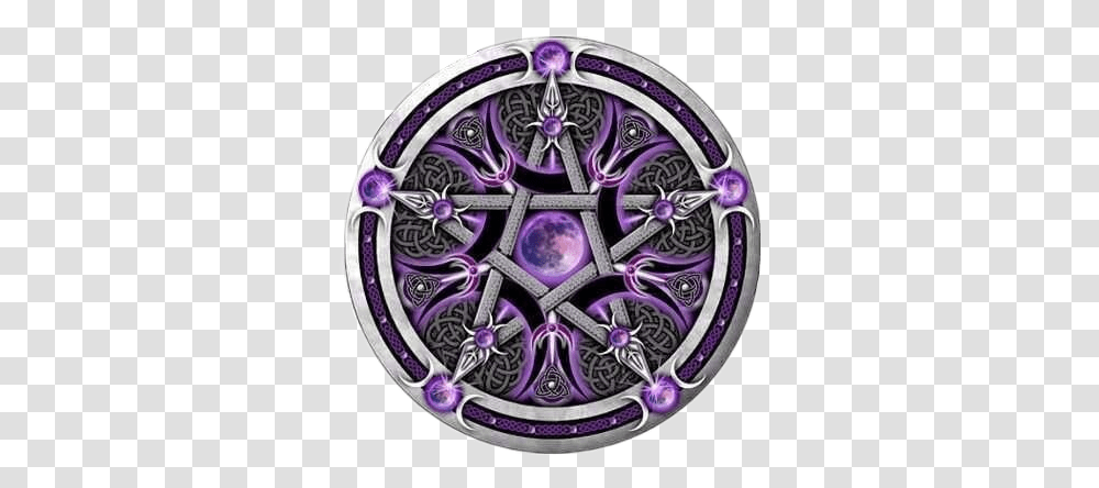 Pentagram Pentacle Moon Star Wicca Purple Wiccan Pentagram, Ornament, Jewelry, Accessories, Accessory Transparent Png