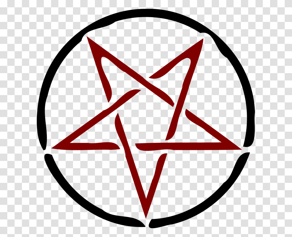 Pentagram Pentacle Satanism Wicca Sigil Of Baphomet Free, Star Symbol, Triangle Transparent Png