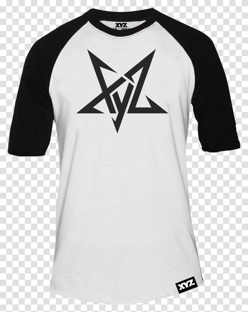 Pentagram Raglan Active Shirt, Apparel, Sleeve, Jersey Transparent Png