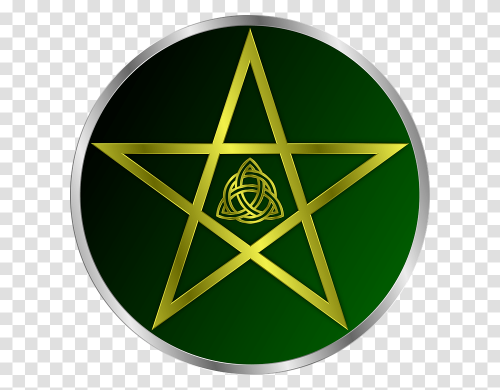 Pentagram Triquetra By The Wiccans Den Inktale, Symbol, Star Symbol, Logo, Trademark Transparent Png