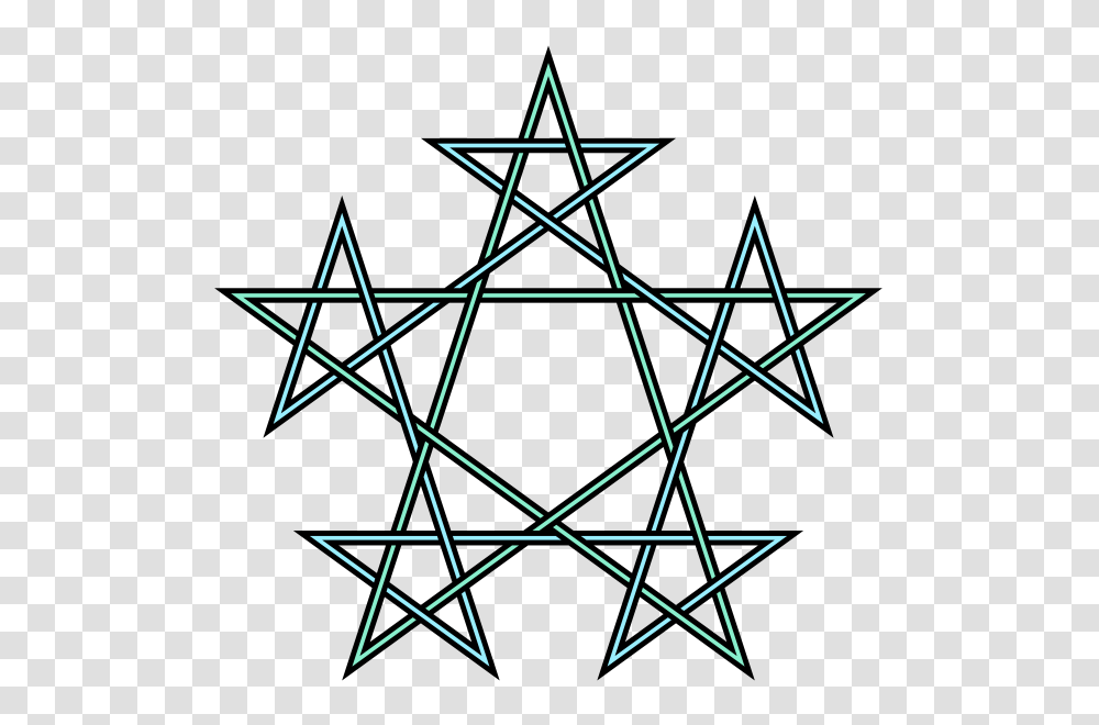 Pentagrams Interlaced Pattern, Star Symbol, Utility Pole Transparent Png