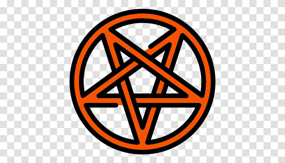 Pentangle Star Pentagon Shapes Halloween Satan Pentagram Icon, Symbol, Star Symbol, Road Sign Transparent Png