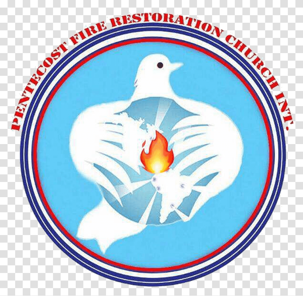 Pentecost Fire Restoration Church Bird, Logo, Symbol, Trademark, Animal Transparent Png