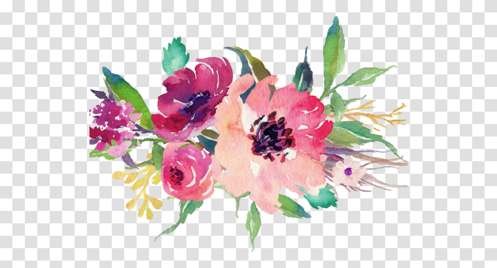 Peony Clipart Floral Watercolor Floral Bouquet, Plant, Flower, Floral Design Transparent Png