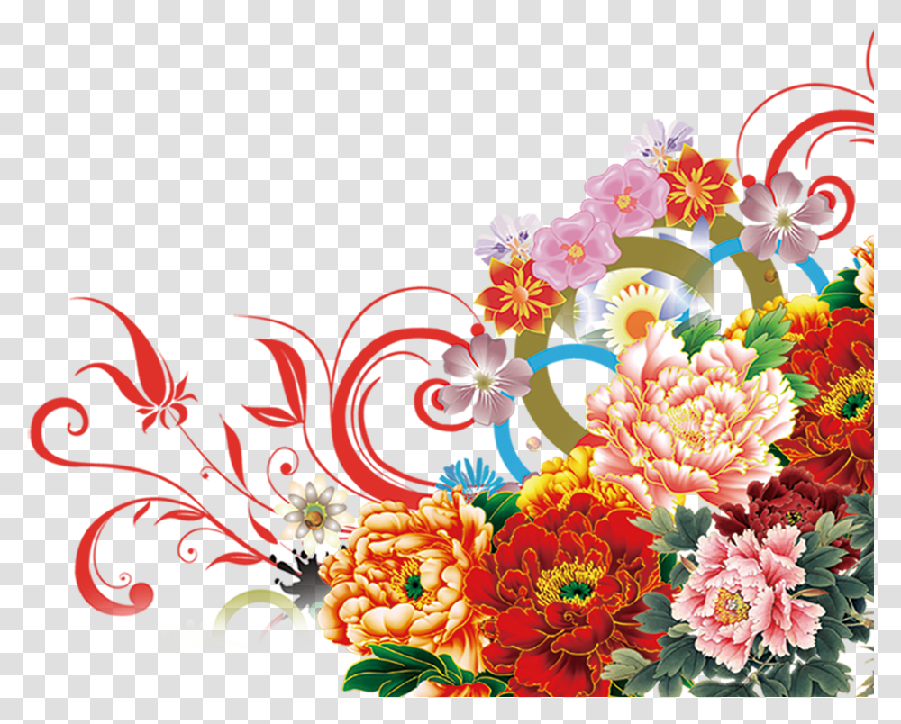 Peony Clipart Flower Bunch, Graphics, Floral Design, Pattern, Plant Transparent Png
