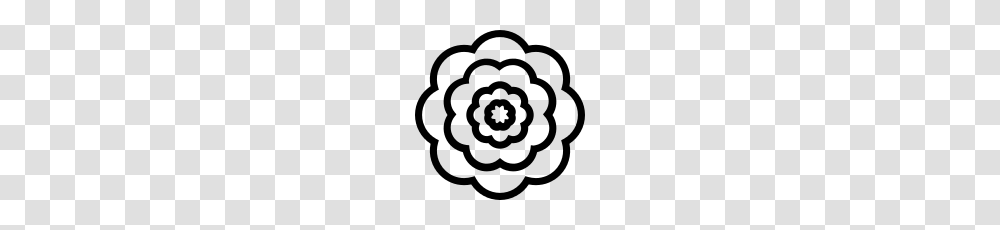 Peony Icon, Gray, World Of Warcraft Transparent Png