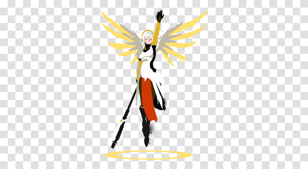 People Are Resurrect Mercy Overwatch Sprays, Art, Poster, Advertisement, Angel Transparent Png