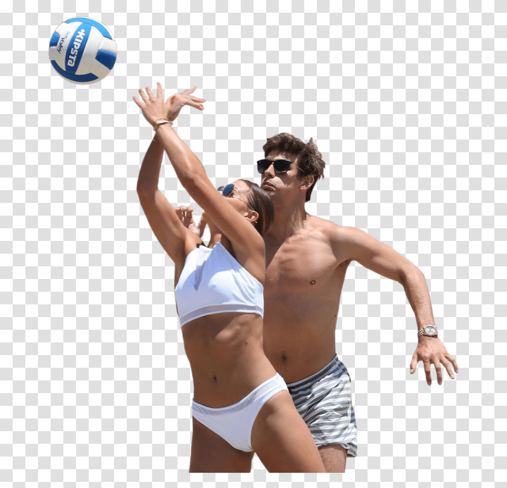 People At The Beach Download People Playing Volley, Person, Sunglasses, Shorts Transparent Png