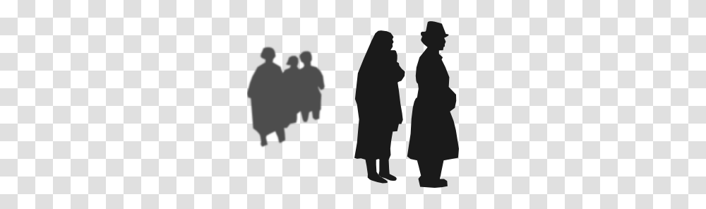People Attending Burrial Clip Art, Silhouette, Person, Human, Family Transparent Png
