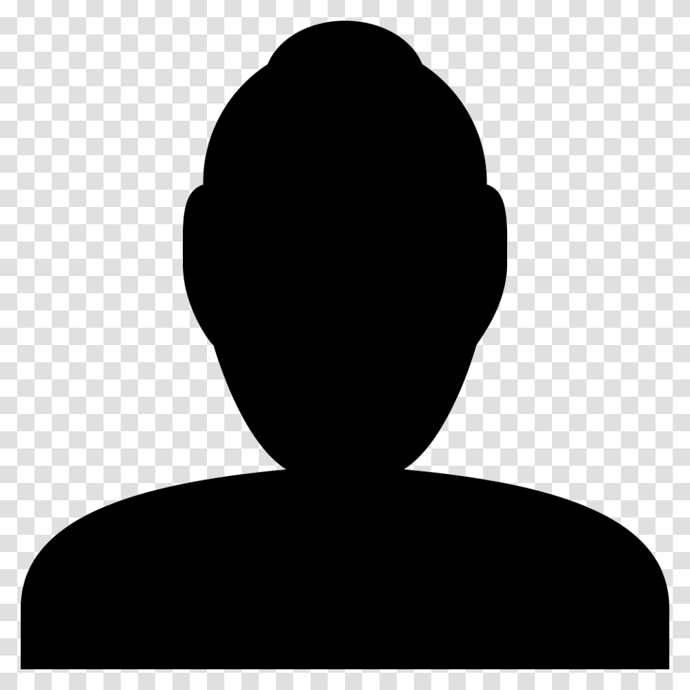 People Bust Icon, Silhouette, Cushion, Person, Human Transparent Png