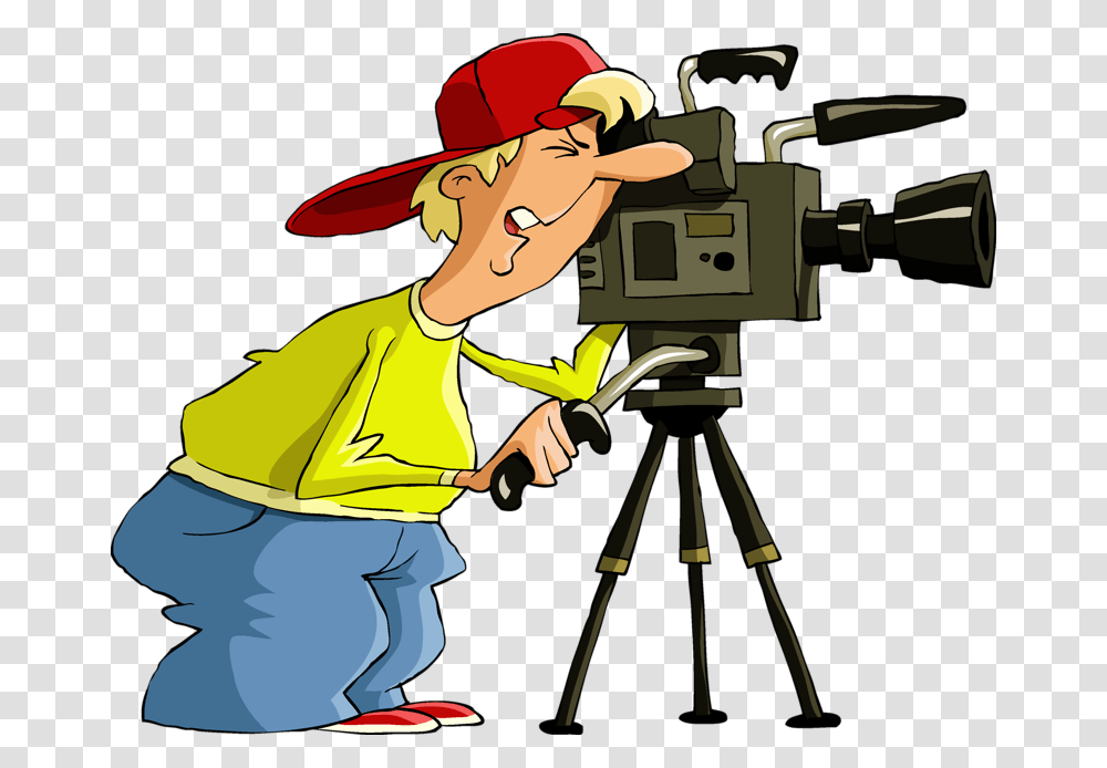 People Clipart Camera, Tripod, Hat, Apparel Transparent Png