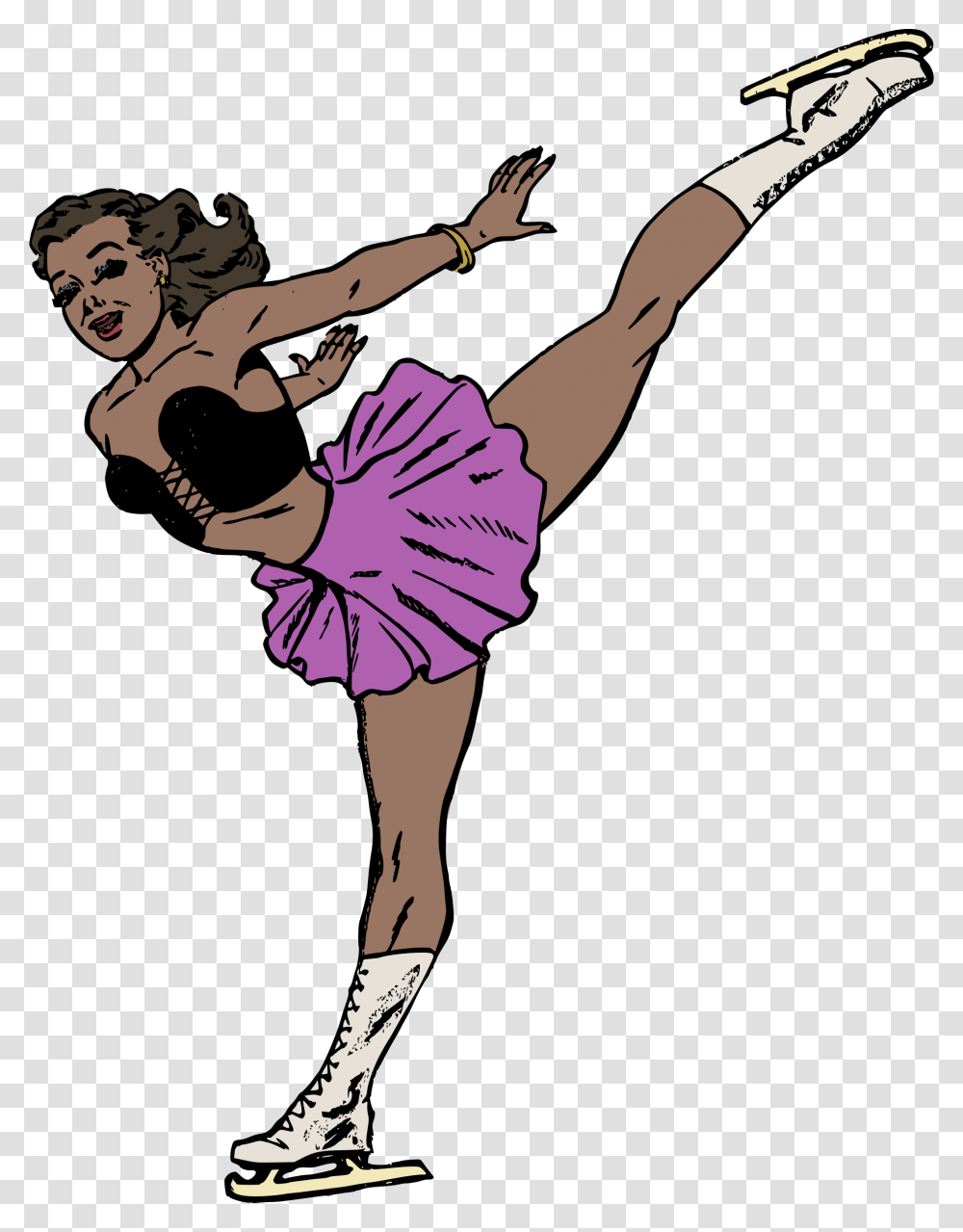 People Clipart Ice Skating Ice Skater Clip Art, Dance, Person, Human, Ballet Transparent Png