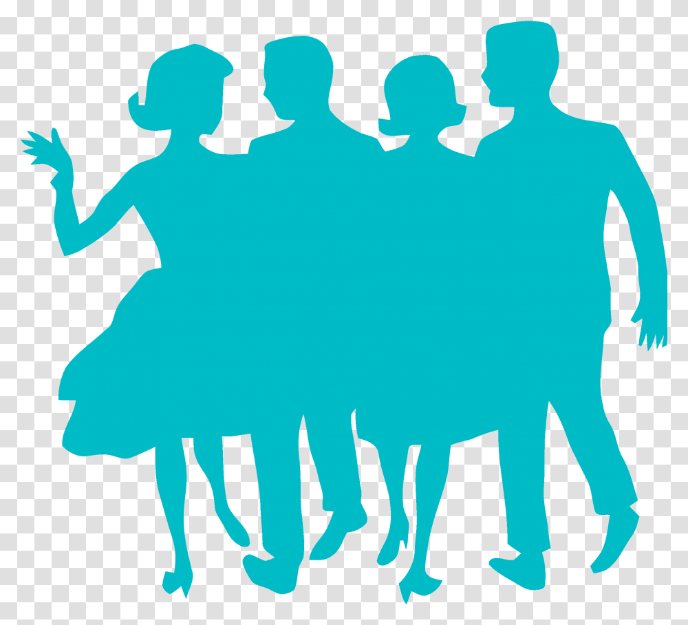 People Cliparts 1950s Clipart, Crowd, Silhouette, Audience, Long Sleeve Transparent Png
