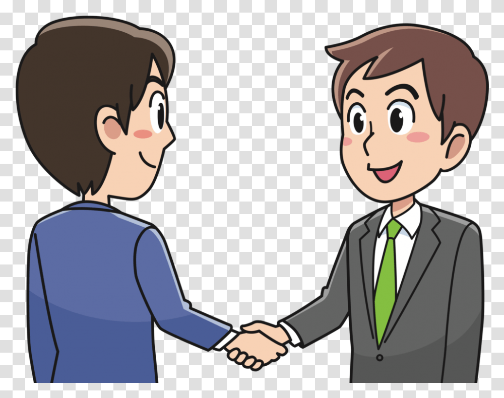 People Communication Human Clipart Business Shake Hand Clipart, Person, Handshake, Holding Hands, Tie Transparent Png