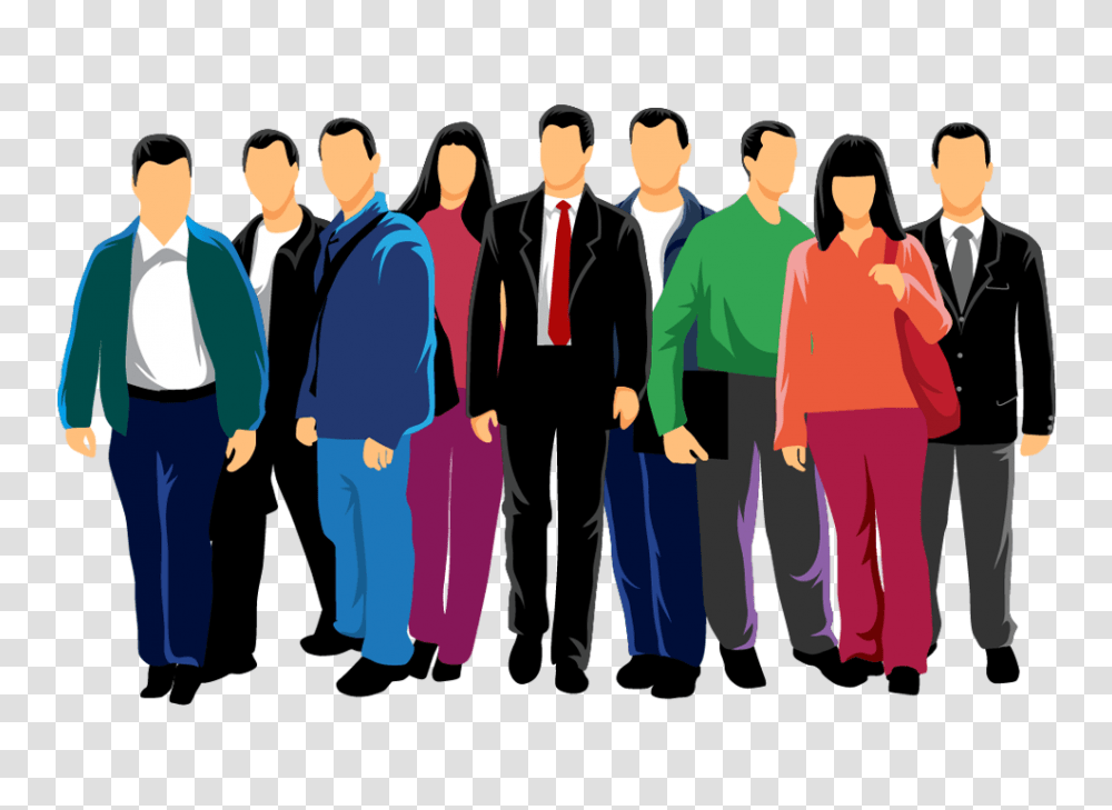 People Crowd Vector Vector Group Of People, Person, Clothing, Pants, Sleeve Transparent Png