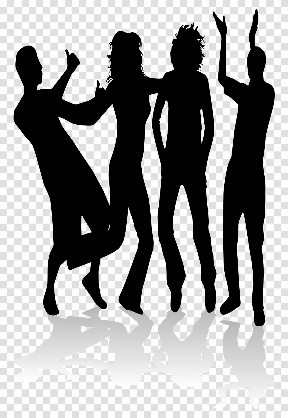 People Dancing Silhouette Transparent Png