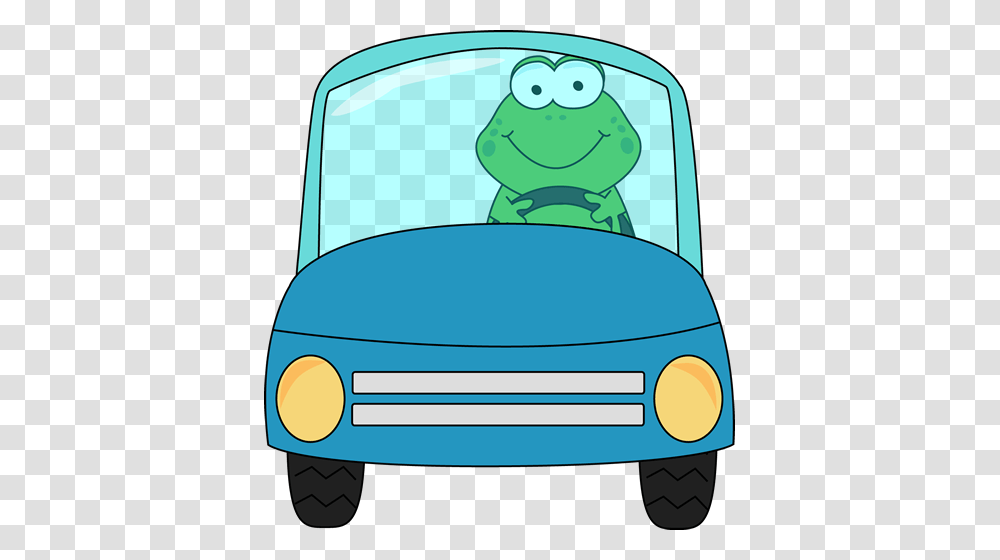 People Driving Car Clipart, Wildlife, Animal, Amphibian, Frog Transparent Png