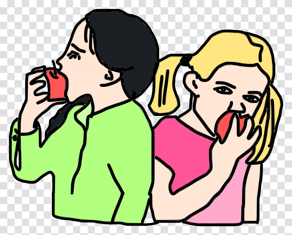 People Eating Apple Clipart, Face, Karaoke, Leisure Activities, Crowd Transparent Png